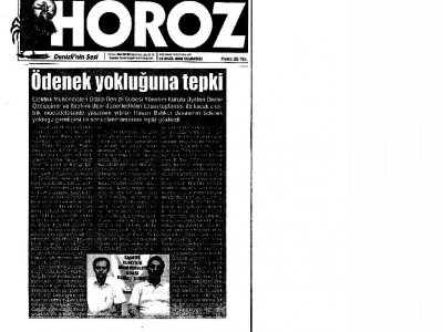 ÖDENEK YOKLUĞUNA TEPKİ