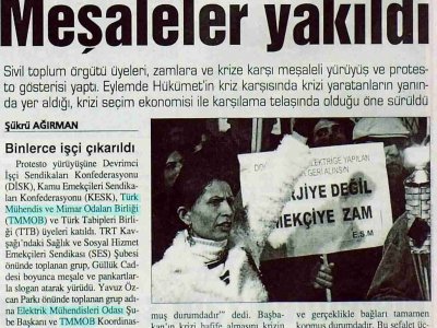 MEŞALELER YAKILDI (AKDENİZ MANŞET-29.12.2008)