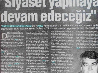 SİYASET YAPMAYA DEVAM EDECEĞİZ(KÖRFEZ-30.12.2008)