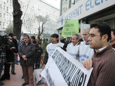 ÖKP ANKARA BİLEŞENLERİ BAŞKENT EDAŞIN DEVRİNİ PROTESTO ETTİ