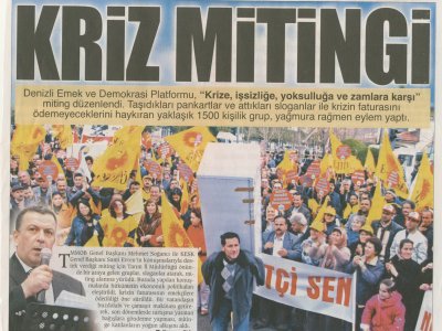 DENİZLİ DE MİTİNG