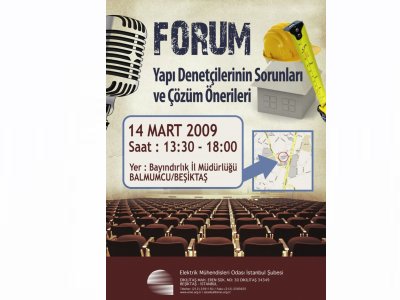 EMO İSTANBUL ŞUBESİ YAPI DENETÇİLERİN SORUNLARI VE ÇÖZÜM ÖNERİLERİ KONULU FORUM DÜZENLİYOR