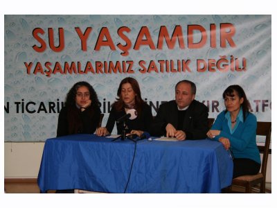 5. DÜNYA SU FORUMUNA KARŞI İSTANBUL BİLDİRGESİ AÇIKLANDI