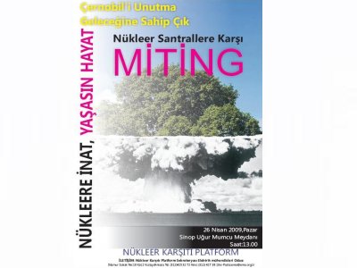 MİTİNG-ÇERNOBİL SANTRAL KAZASININ 23. YILI