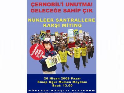 SİNOP'TA NÜKLEER KARŞITI MİTİNG
