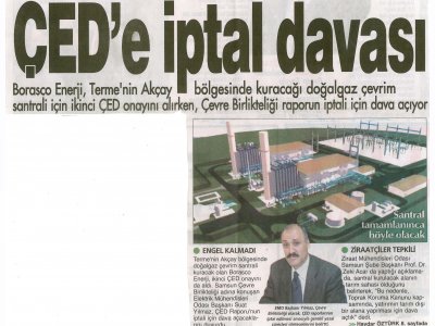 ÇED'E İPTAL DAVASI