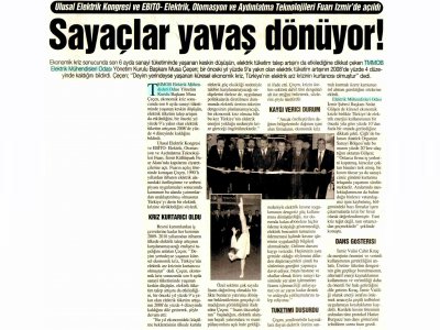 SAYAÇLAR YAVAŞ DÖNÜYOR-08.05.2009 GAZETEM EGE