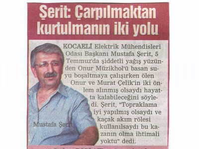ELEKTRİK ÇARPMASINA KARŞI ÖNLEM ALINABİLİRDİ