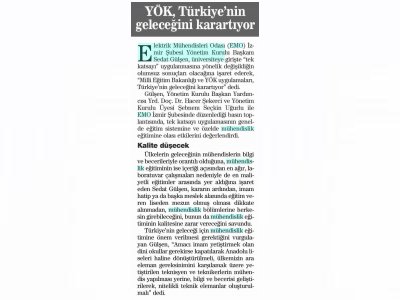 YÖK, TÜRKİYE'NİN GELECEĞİNİ KARARTIYOR-25.07.2009 HABER EKSPRES