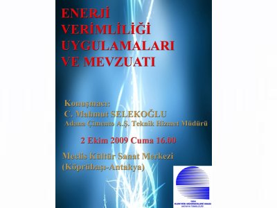 PANEL : ENERJİ VERİMLİLİĞİ UYGULAMALARI VE MEVZUATI