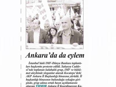ANKARA'DA DA EYLEM (CUMHURİYET, 07.10.2009)