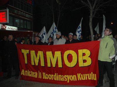 TMMOB ANKARA İKK'DAN TEKEL İŞÇİLERİNE DESTEK ZİYARETİ