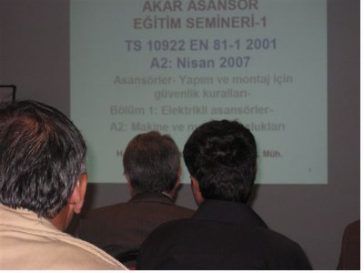 MAKİNE ALANLARININ DÜZENLENMESİ VE MAKİNE DAİRESİZ ASANSÖRLERİN YAPIM STANDARTLARI KONULU FİRMA TANITIMI SEMİNERİ DİYARBAKIR'DA DÜZENLENDİ.