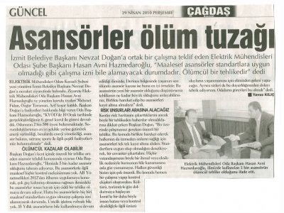 ASANSÖRLER ÖLÜM TUZAĞI