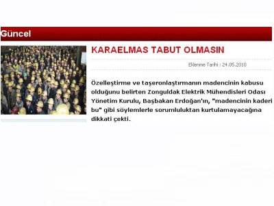 KARAELMAS TABUT OLMASIN