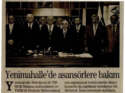 YENİMAHALLE'DE ASANSÖRLERE BAKIM (İL GAZETESİ ANKARA, 12.06.2010)