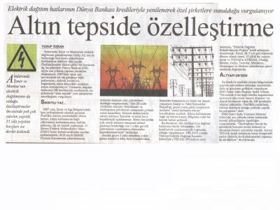 ALTIN TEPSİDE ÖZELLEŞTİRME-10.08.2010 CUMHURİYET EGE