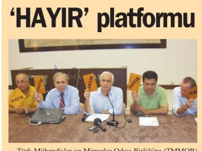 "HAYIR" PLATFORMU (ANTALYA GÜNDEM-11.08.2010)