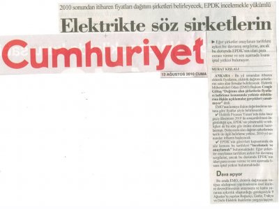 ELEKTRİKTE SÖZ ŞİRKETLERİN
