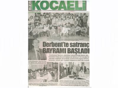 DERBENT'TE SATRANÇ BAYRAMI BAŞLADI