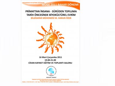 MÜGE KAPSAMINDA PRİMATTAN İNSANA-SÜRÜDEN TOPLUMA TARİH ÖNCESİNDE BİYOKÜLTÜREL EVRİM SÖYLEŞİSİ DÜZENLENECEK