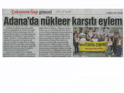ADANA NÜKLEER KARŞITI PLATFORM BASIN AÇIKLAMASI