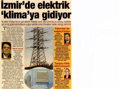 İZMİR`DE ELEKTRİK KLİMAYA GİDİYOR - 05.03.2011 - POSTA EGE