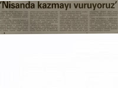 NİSANDA KAZMAYI VURUYORUZ (ANTALYA GÜNDEM-02.04.2011)