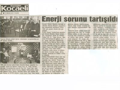 ENERJİ SORUNU TARTIŞILDI