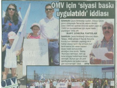 OMV İÇİN `SİYASİ BASKI UYGULATILDI` İDDİASI(HALK GAZETESİ-06.06.2011)