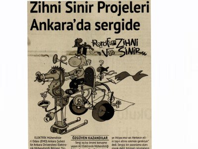 ZİHNİ SİNİR PROJELERİ ANKARA`DA SERGİDE (KIRMIZI BEYAZ, 21.06.2011)
