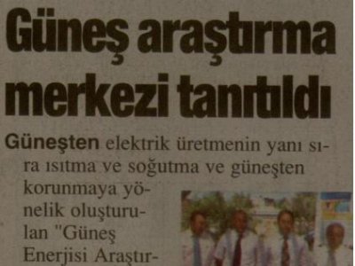GÜNEŞ ARAŞTIRMA MERKEZİ TANITILDI (KÖRFEZ -22.06.2011)
