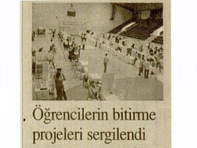 ÖĞRENCİLERİN BİTİRME PROJELERİ SERGİLENDİ (BİZİM GAZETE, 27.06.2011)
