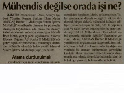 MÜHENDİS DEĞİLSE ORADA İŞİ NE? (ANTALYA KÖRFEZ-16.08.2011)