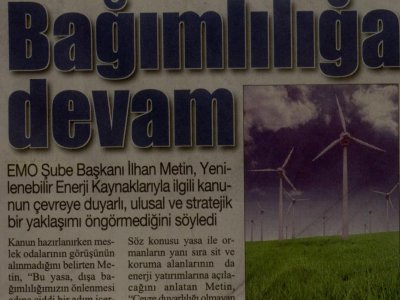 BAĞIMLILIĞA DEVAM (CUMHURİYET AKDENİZ-30.08.2011)
