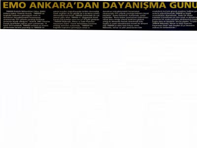 EMO ANKARA`DAN DAYANIŞMA GÜNÜ (MİLLİYET ANKARA, 20.09.2011)