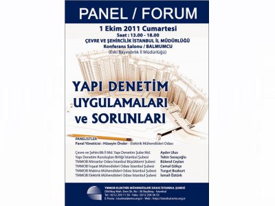 PANEL / FORUM YAPI DENETİM UYGULAMALARI VE SORUNLARI