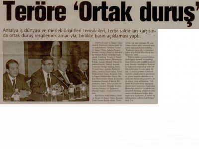 TERÖRE ‘ORTAK DURUŞ  (HÜRSES ANTALYA-22.10.2011)