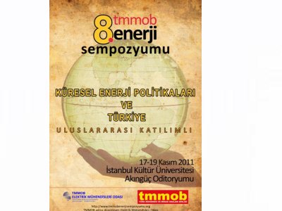 TMMOB ENERJİ SEMPOZYUMU 17-19 KASIM TARİHLERİNDE İSTANBUL`DA DÜZENLENİYOR