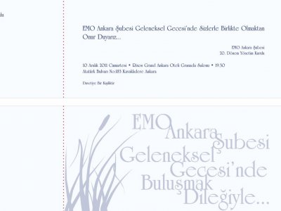 EMO ANKARA ŞUBESİ GELENEKSEL GECESİ