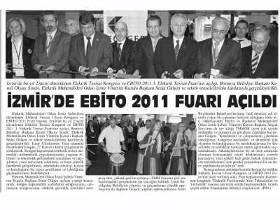 İZMİR`DE EBİTO 2011 FUARI AÇILDI - 26.11.2011 - YENİ ADANA