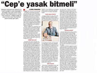 CEPE YASAK BİTMELİ -30.11.2011 - EGE TELGRAF