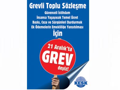 KESK VE TTB, 21 ARALIK’TA GREVE GİDİYOR; TMMOB GREVE DESTEK KARARI ALDI