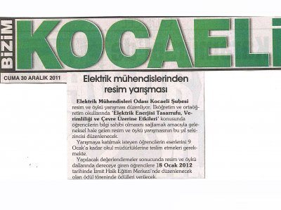 ELEKTRİK MÜHENDİSLERİNDEN RESİM YARIŞMASI