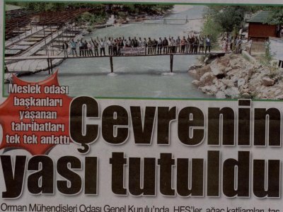 ÇEVRENİN YASI TUTULDU (CUMHURİYET AKDENİZ-12.02.2012)