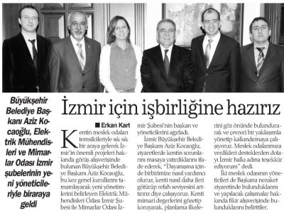 İZMİR İÇİN İŞBİRLİĞİNE HAZIRIZ - 29.02.2012 - HABER EKSPRES