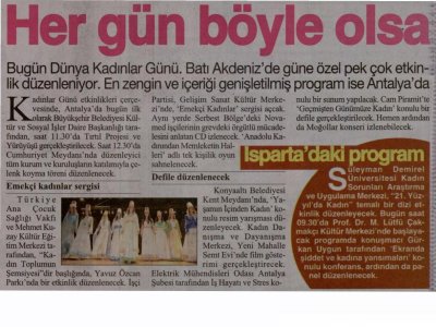 HER GÜN BÖYLE OLSA (CUMHURİYET AKDENİZ-08.03.2012)