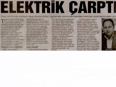 ELEKTRİK ÇARPTI (GERÇEK AKDENİZ-31.03.2012)