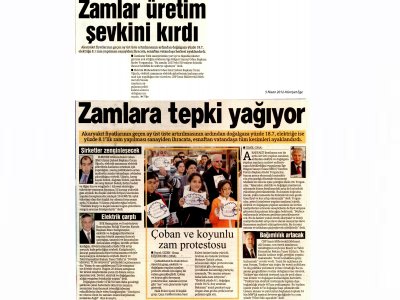 ZAMLAR ÜRETİM ŞEVKİNİ KIRDI - 05.04.2012 - HÜRRİYET EGE