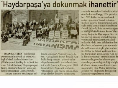 HAYDARPAŞA NÖBETİ ŞUBEMİZDE, HAYDARPAŞA GARI`NI SERMAYEYE TERKETMEYECEĞİZ, SATTIRMAYACAĞIZ! (15 NİSAN 2012 - BASIN AÇIKLAMASI) ÖZGÜR GÜNDEM-16 NİSAN 2012
